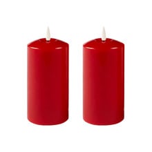 Remote LED Flameless Wax Pillars (Set of 2)